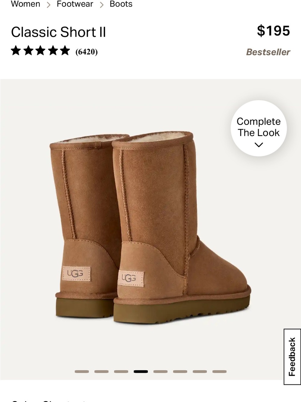 UGG Women's Chestnut Shearling-Lined Suede Boots